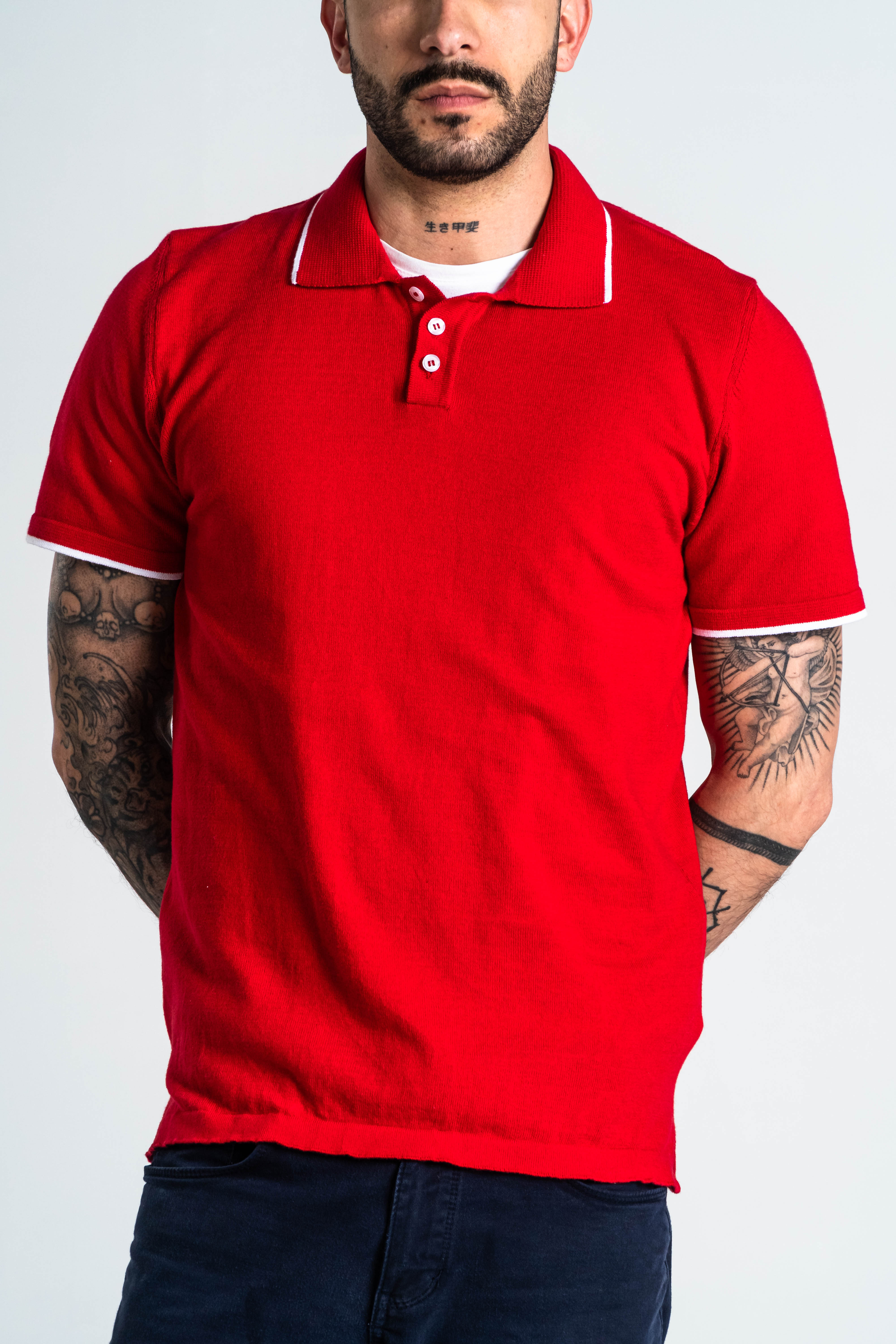 POLO PUNTO ALGODÓN ROJO_02134